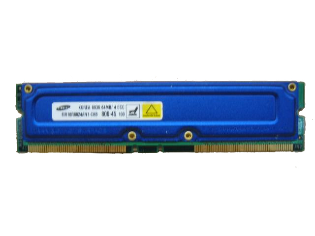 128mb Rambus Samsung MR18R0824AN1-CK8 128MB Rambus ECC PC800 | Rambus Speicher ...