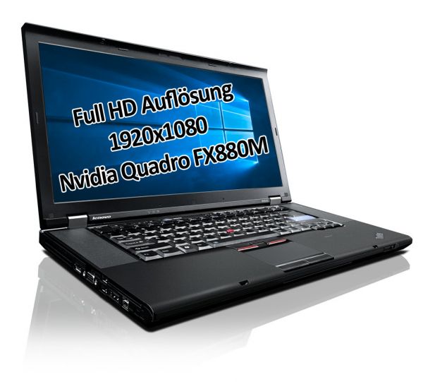 Lenovo ThinkPad W510 i7 720QM 1,6GHz 32GB 128GB SSD 15,6&quot; Win 7 Pro 880M 1920x1080