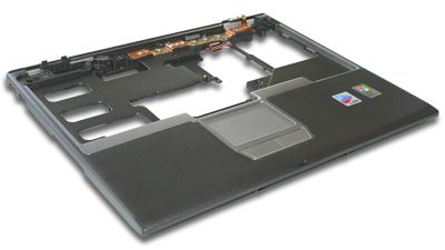Dell Palmrest D410 Notebook Schwarz/Silber