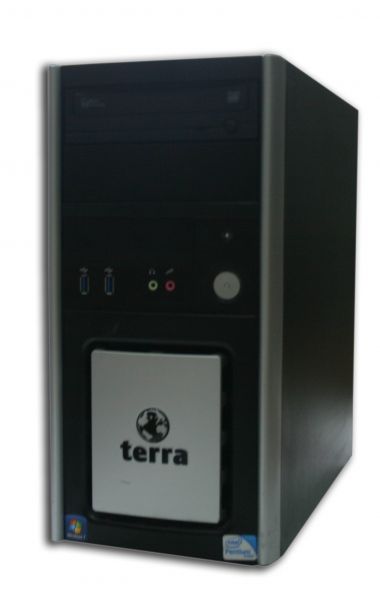 Terra Tower Intel 4.Gen 3,2GHz 4GB 128GB SSD DVD-RW Win 7 Pro Midi-Tower