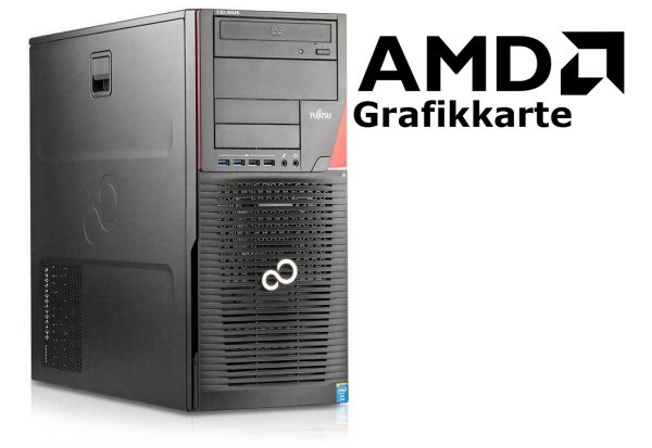 Fujitsu M730 Xeon E5-1620 v2 3,7GHz 32GB 1TB Win 10 Pro AMD