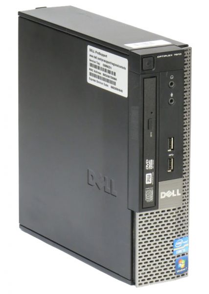 DELL Optiplex 7010 i3 3220 3,3GHz 8GB 180GB DVD-RW Win 10 Pro Desktop USFF