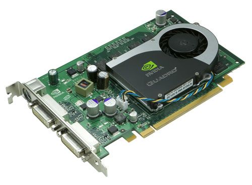 Nvidia Quadro FX 1700 512MB ATX Nvidia Quadro FX 1700 Grafik PCI- E 2x DVI, S-Video