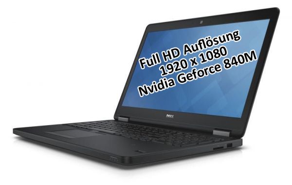 Dell Latitude E5550 i7 5600U 2,6GHz 16GB 180GB SSD 15,6&quot; Win 10 Pro Geforce840M 1920x1080