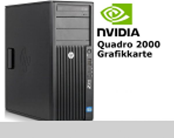 HP Z210 i7 2600 3,4GHz 8GB 128GB SSD Win 10 Pro Nvidia Quadro 2000