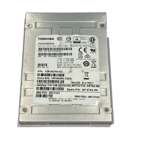 Toshiba PX02SMF040 400GB SAS SSD 2,5"
