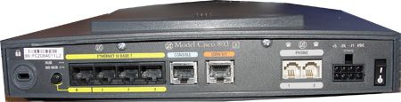 Cisco Systems 803X 10 Mbit RJ 45 4x Port Ja Onboard ISDN Karte Wireless Nein