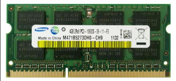 Samsung M471B5273DH0-CH9 4GB So-Dimm DDR3 PC10600