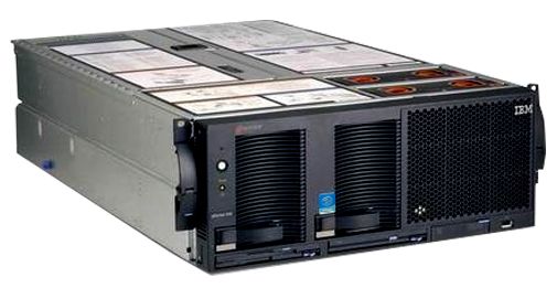 IBM eServer xSeries 445 4x Intel Xeon 3000MHz 8192MB SCSi 10/100/1000 RJ 45 Slim DVD 19" Rack 4HE