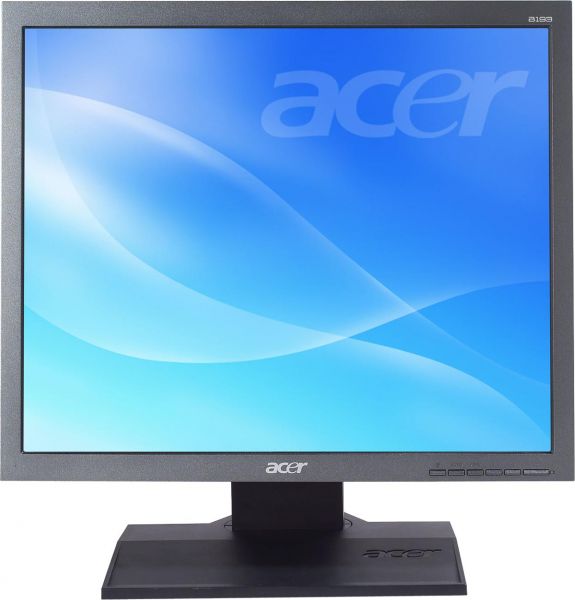 Acer B193 19&quot; 1280 x 1024 300 cd/m² 5ms DVI VGA Schwarz/Anthrazit TCO03 Lautsprecher
