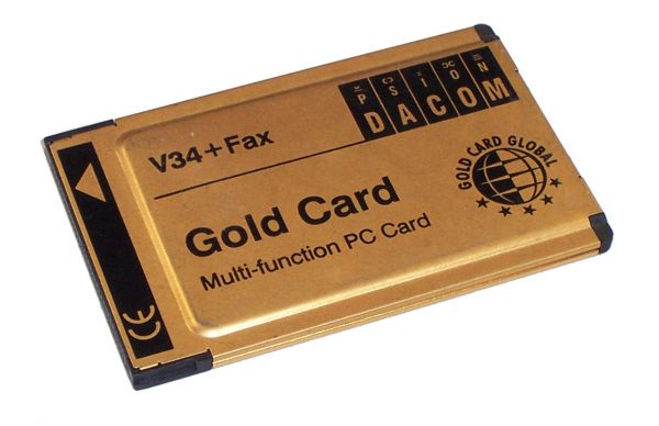 Psion Gold Card Global 56K Analog ISDN 56Kbps inkl. Fax PCMCIA