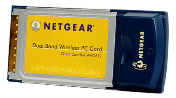 NETGEAR WAG 511 54Mbit Network adapterDual Band Wireless PC Card 32-bit CardBus