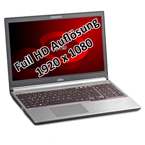 Fujitsu Lifebook E754 i5 4200M 2,5GHz 4GB 500GB 15,6&quot; Win 10 Pro DE 1920x1080 Tasche