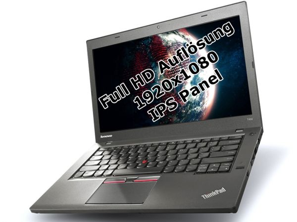 Lenovo ThinkPad T450 i5 5300u 2,3GHz 4GB 500GB 14&quot; Win 7 Pro 1920x1080 IPS